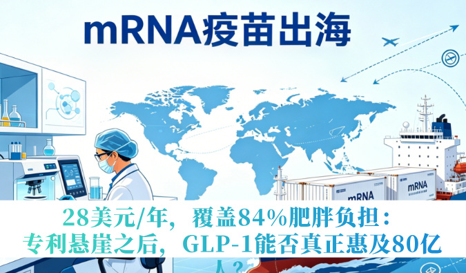 28美元/年，覆盖84%肥胖负担：专利悬崖之后，GLP-1能否真正惠及80亿人？